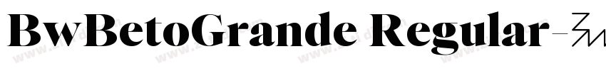 BwBetoGrande Regular字体转换
